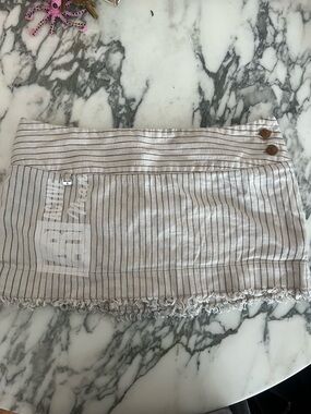 Vivienne Westwood Beige Striped Mini Skirt